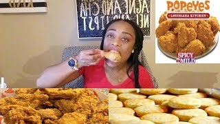 Popeyes Chicken Mukbang + Eating Show