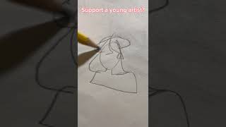 Support a young artist? #youngartists #art #drawing #improvement #glowup