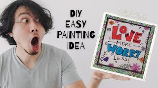 Come Paint with me /DIY  Easy wall painting idea for begginers #doodle #art #diy #wallpainting #art