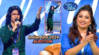 OMG माता रानी के भक्त ने कमाल कर दिया। | Indian Idol Season 15 (2024) Audition | Today Episode