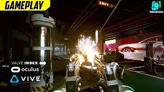 CYBERPUNK TIME-CRISIS VR GAME! | Silicon Rising Gameplay (HTC Vive, Oculus, Index)