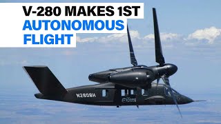 V-280 makes first autonomous flight | Defense News Minute, Jan. 9, 2020