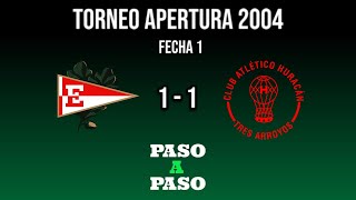 Estudiantes vs Huracan T.A - Torneo Apertura 2004 - Fecha 1 - Resumen Paso a Paso - Futbol Argentino