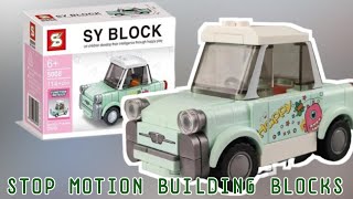 STOP MOTION BUILDING BLOCKS MINI CAR BY SY BLOCK | titToys