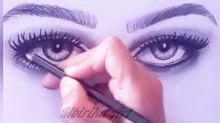 تعلم رسم العيون بنظرة مباشرة