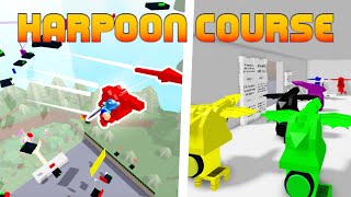 BUILDING a HARPOON GRAPPLING Course! | ROBLOX Build A Boat For Treasure