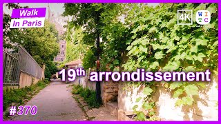 19th arrondissement, Combat district, Paris, France | Walk In Paris | Paris walk