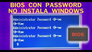 BIOS con Password no permite Instalar Windows | SOPTECO