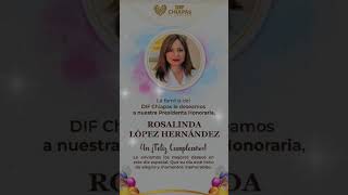 Le deseamos a nuestra Presidenta Honoraria, Rosalinda López Hernández, un ¡Feliz Cumpleaños!