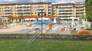 Pool view furnished 1-bedroom apartment with garden for sale Royal Sun Sunny beach Bulgaria