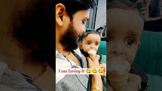 Vayu's First Icecream 🍨#cutebaby #7monthsbaby #icecream