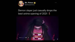 Demon Slayer just casually drops the best Anime opening of 2021🕴️|  Anime Shorts 🔥| Demon Slayer