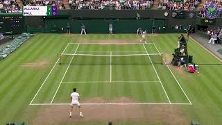 Carlos Alcaraz's STUNNING backhand winner after 20-shot rally | Wimbledon 2024