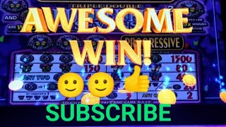 AWESOME WIN ! ON BUTTERFLY SEVENS SLOT MACHINE