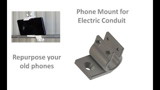 Mobile Phone Mounts for EMT Electrical Conduit