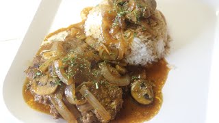 Salisbury Steak with Onions and Mushrooms