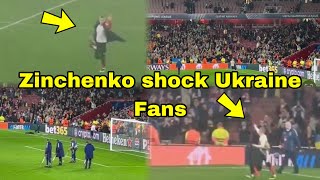 Zinchenko Surprises Ukraine Fans at Emirates Stadium 🔥See Zinchenko Reaction to Fans at FullTime