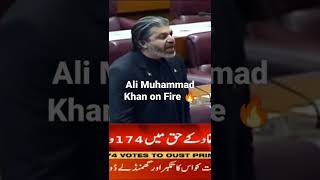 Ali Muhammad Khan on fire 🔥 Ali Muhammad Khan PTI Speech in National Assembly