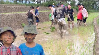 Paddy plantation motion around 777 || Meet students from Loyola Higher Secondary School Jakhama