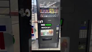 Vending machine money 😳🔥💵 #vendingmachine #smallbusiness #shorts #money #asmr #barbershop #barber