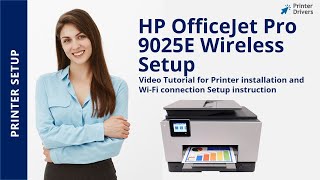 HP Officejet Pro 9025e Wireless Setup | Printer installation | Wi-Fi setup | Printer Unboxing