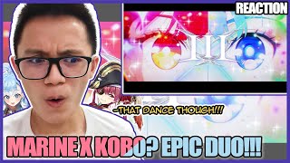 Houshou Marine x Kobo Kanaeru iii 【original anime MV】Reaction - THIS DUO!!! LET'S DANCE!!