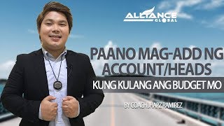 PAANO MAG-DAGDAG NG ACCOUNTS/HEADS KUNG KULANG ANG BUDGET MO by CoachJhapz