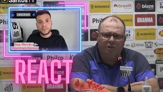 REACT: COLETIVA PÓS JOGO DE MARCELO FERNANDES | ATH 3x0 SAN