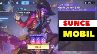 CUMA 428 TOKEN!! Review Skin Limited Sunce Mobil Tengkorak Driver of Soul mirip Poco Loco