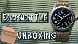 📦Unboxing Escapement Time field watch by Two minutes by my watches #watch #militarywatch #fieldwatch