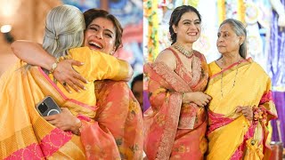 Kajol And Jaya Bachchan Look Angry With The Paparazzi Presence At Durga Puja Pandal,