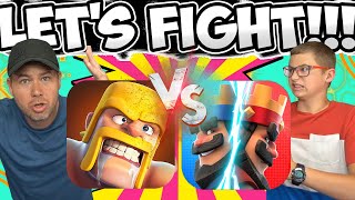 FATHER 🔥 SON BATTLE for PASS! CLASH ROYALE vs CLASH of CLANS -