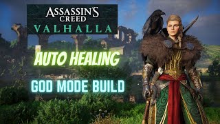 AC VALHALLA | AUTO HEALING GOD MODE BUILD | INFINITE HEALTH BUILD