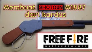 Membuat senjata shotgun M1887 dari kardus#cardboard #kreatif