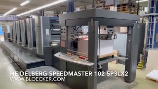 Heidelberg Speedmaster 102 5P3LX2, year 2009 - for immediate sale