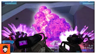 Firing At Once All Halo 2 Weapons (Loud Noises)