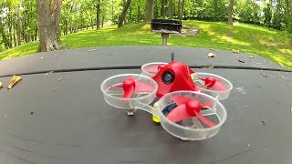 Blade Inductrix FPV+ flying in the woods.