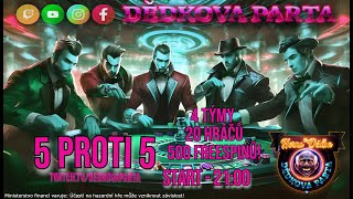 📹5 PROTI 5 - FREESPINY POUZE TWITCHY! V POPISKU -100,- ZDARMA - !dedek twitch.tv/dedkovaparta