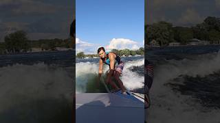 Very graceful wakesurfing 😌#shorts #wake #wakesurfing