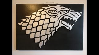 Gme of Thrones House Stark Sigil wall art