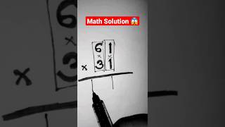 Math Solution 😱😱#shorts #youtube #math