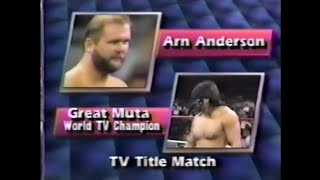 Arn Anderson VS The Great Muta TV Title