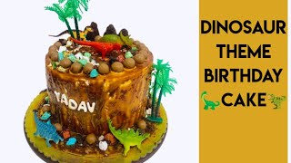 Dinosaur Theme Birthday Cake For Boys/ Birthday Cake ideas for boys