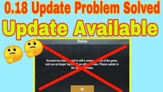 SOLVED Pubg 0.18 Update Login Problem Solve Official Update Patch Available|How to Fix Login Problem