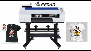 FEDAR FD65-2 PET Film Pigment Water-based Ink Printer with Powdering Machine