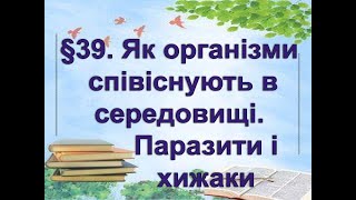 §39📚 АВДІОПІДРУЧНИК. Пізнаємо природу  Як організми співіснують в середовищі  Організм як середовище