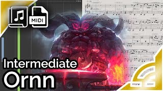 Ornn login theme (simplified) - League of Legends (Synthesia Piano Tutorial)