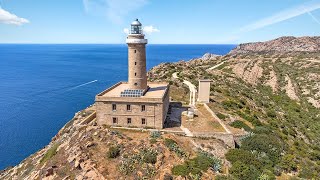 Faro di Capo Sandalo (Carloforte - Sardinia) aerial drone