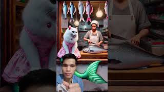 Chú mèo nhận đồ ăn đăng ký kênh Youtube cho chú mèo nào #khuvuonthongminh