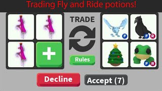 I trade ONLY Flying and Ride Potions in Adopt Me!